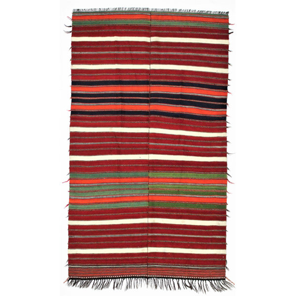 Bayou Breeze Shipshewana Handmade Flatweave Wool And Cotton Multicolor